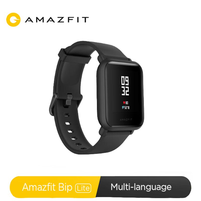 Amazfit Бип Lite Смарт часы 45-дневный Срок службы батареи 3ATM Водонепроницаемость SmartWatch для Android Xiaomi IOS 