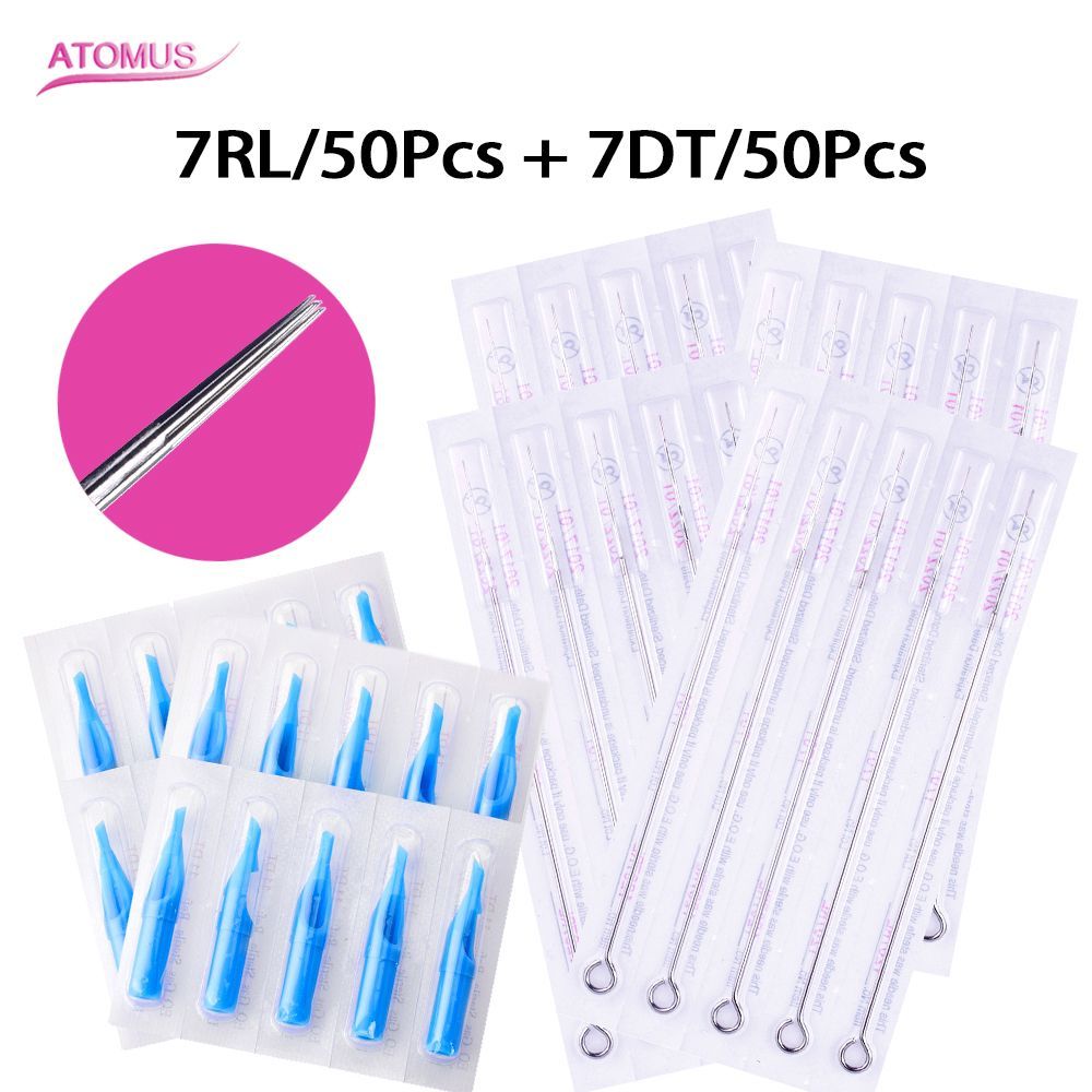 7RL Tattoo Needles 7DT Tattoo Nozzle Tips Medical Grade Disposable Tips