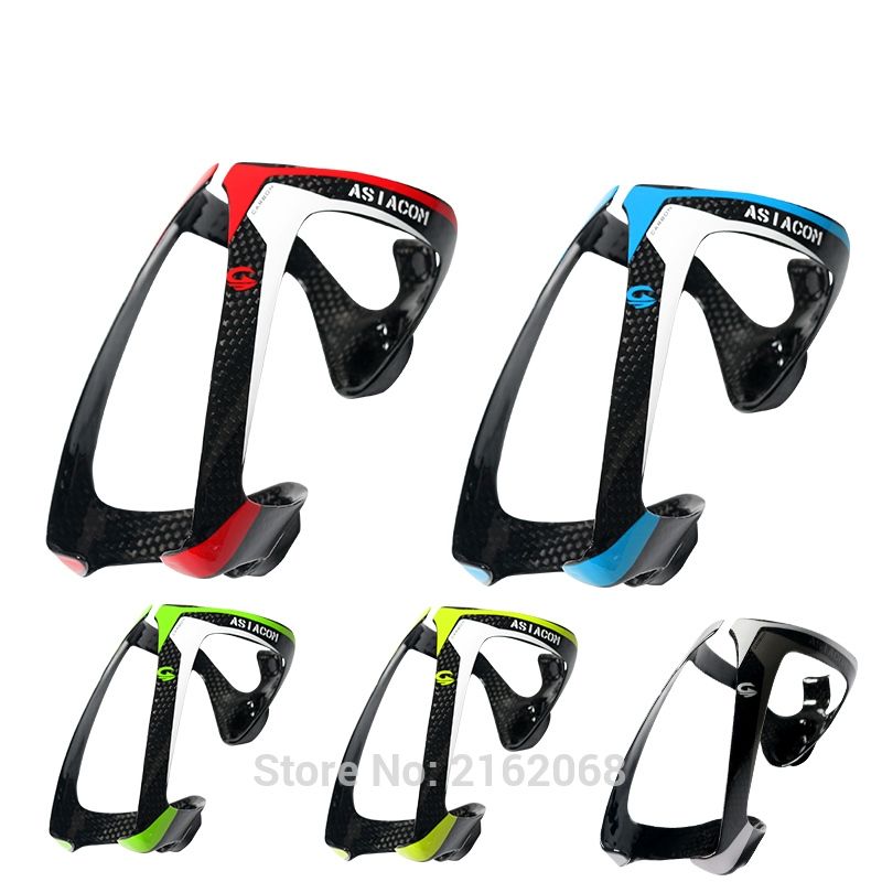 ASIACOM Carbon Fibre Bike Bottle Cage Road Bicycle Water Bottle Cage UD Matte