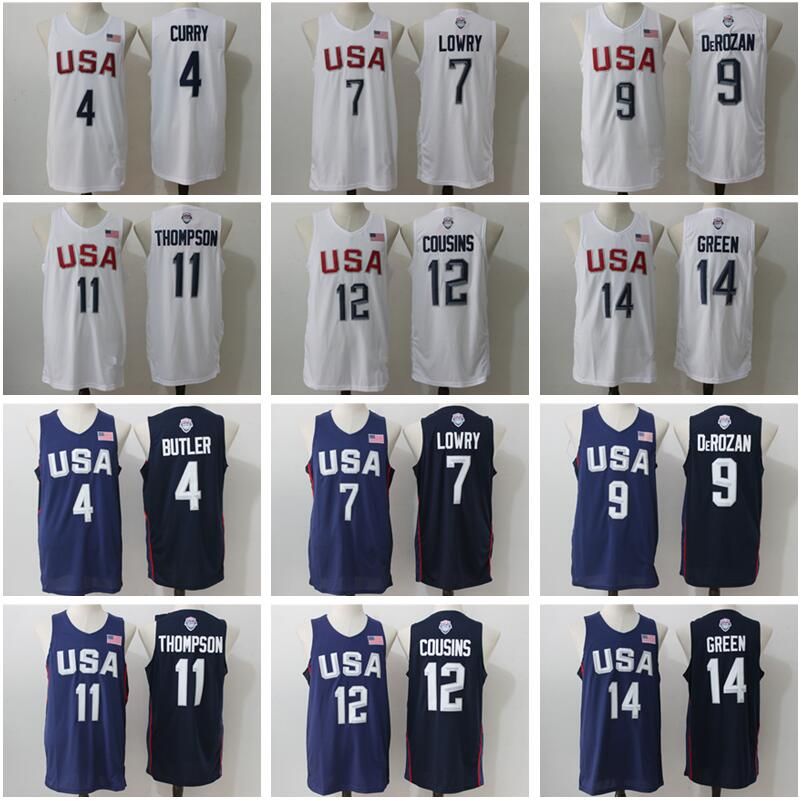 2020 Men 2016 USA Basketball Jerseys Dream Team 4 Stephen ...