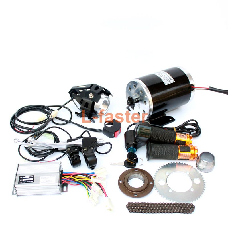 2020 1000W Electric Motorcycle Motor Kit Changing Gas ATV To Electric