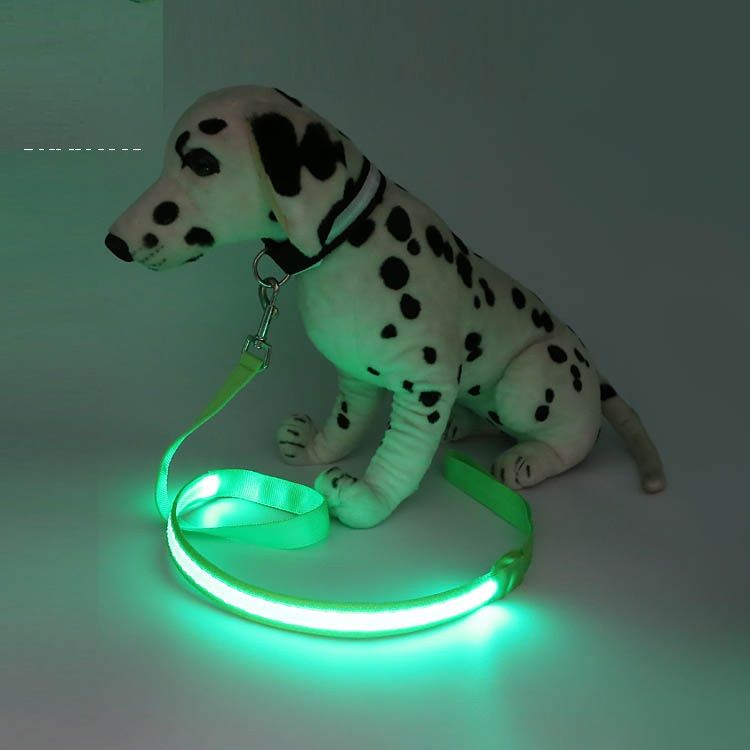 2020 Nylon LED Light Up Dog Leash Night Safety LED Flashing Glow In
