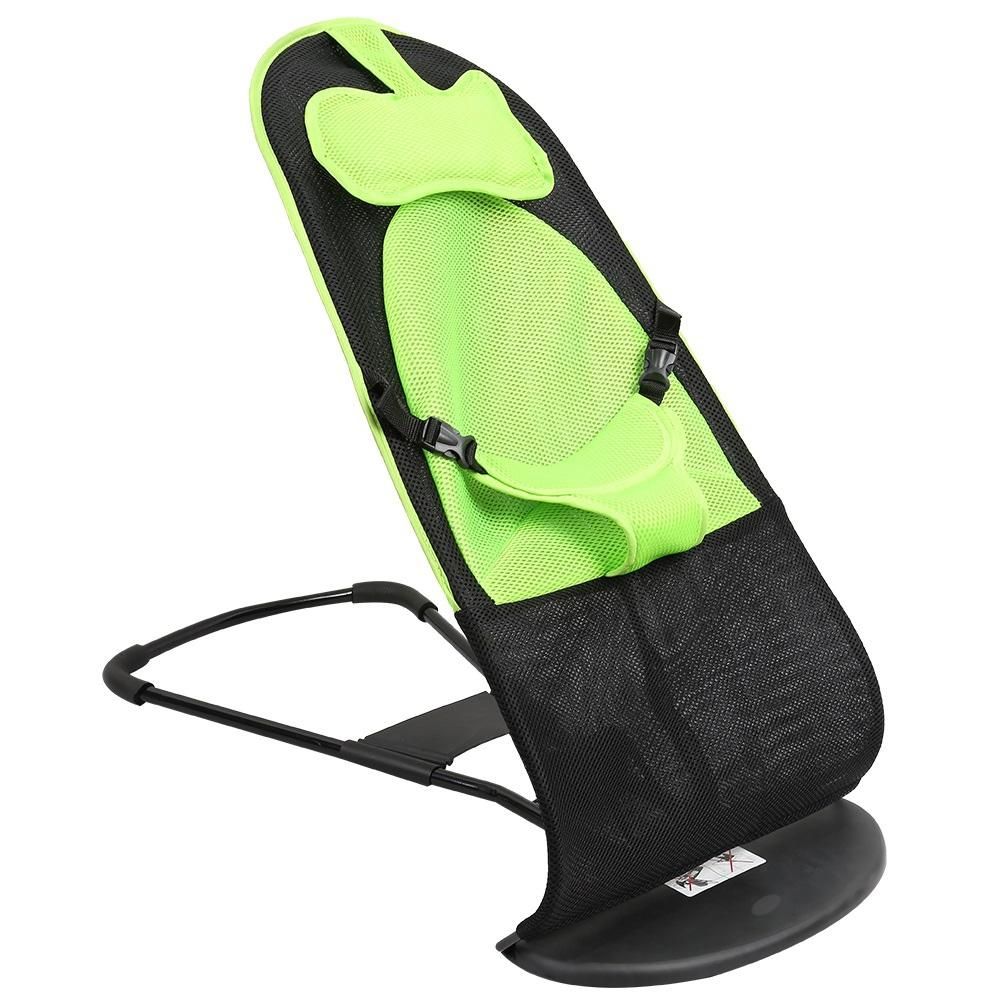 Portable Folding Baby Cradle Swing Safety Chair Recliner Newborn Rocking Swinging Lounge Child Bouncer Free Vb