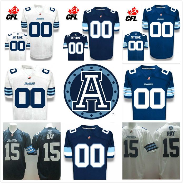 2020 CFL Custom Toronto Argonauts Premier TC Alt Navy Blue White 15