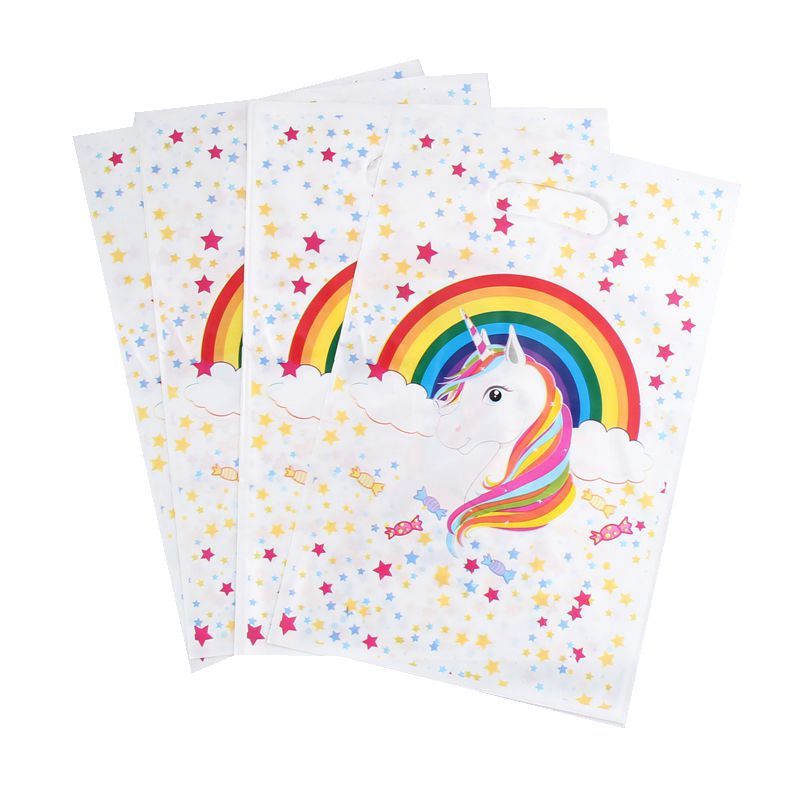50pcslot gift bag loot bag cartoon unicorn kids birthday party supply