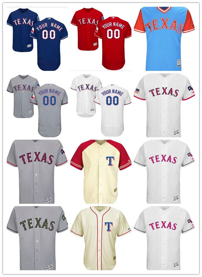 custom texas rangers jersey