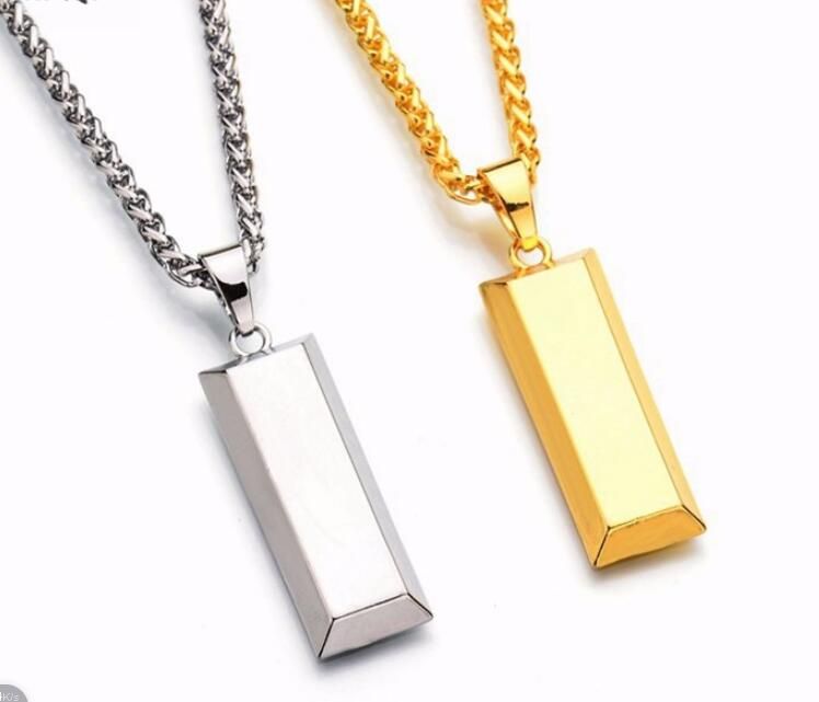 Dj Classic Cube Bar Bullion Necklace Pendant Gold Plated Dj Classic Cube Bar Bullion Necklace Pendant Gold Plated Hiphop Brand Charm New York Chain Men Jewelry Man Gifts Nz 2019 From Toplogo
