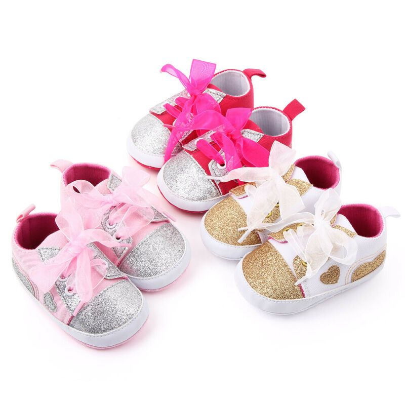 infant girl crib shoes