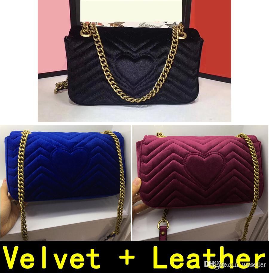 Hot Marmont Bag Luxury Handbags High Quality Designer Handbags Original Soft Sheepskin Genuine ...