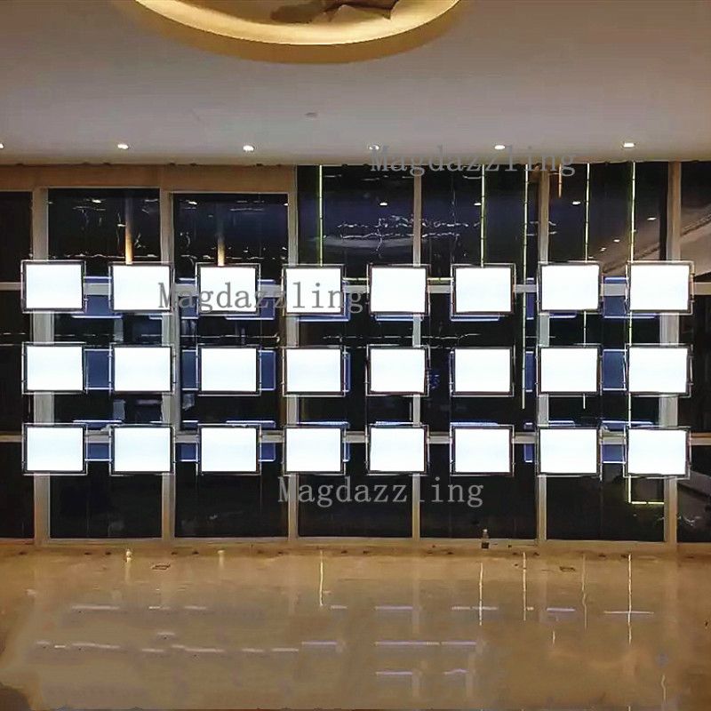 2019 A4 Single Side Magnetic Horizontal Cable Hanging Led Window 2019 A4 Single Side Magnetic Horizontal Cable Hanging Led Window Display System Light Pocket Illuminated Panel For Real Estate Agent From Lillianms2010
