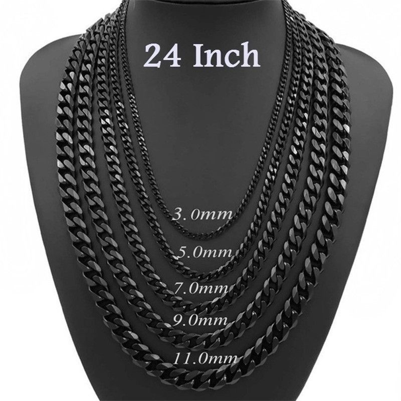 Wholesale Black Chains Necklace For Men