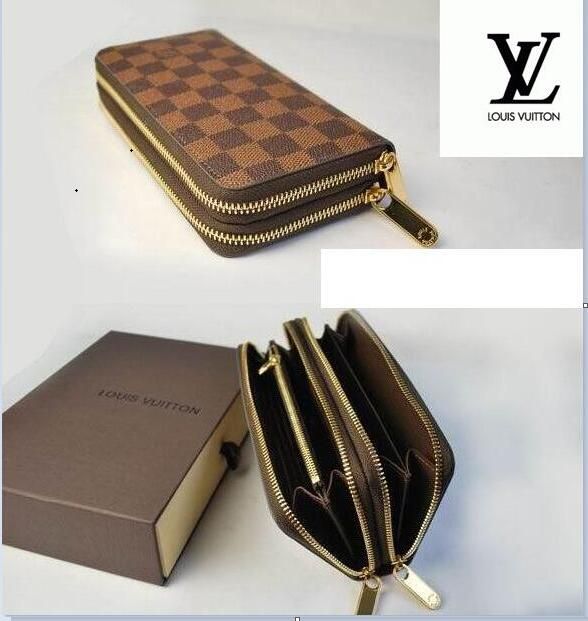 2019 Louis Vuitton Hot Handbags Women Wallets Mens Wallet Clutch Card Holder Genuine Leather With Box A10!   1 - 