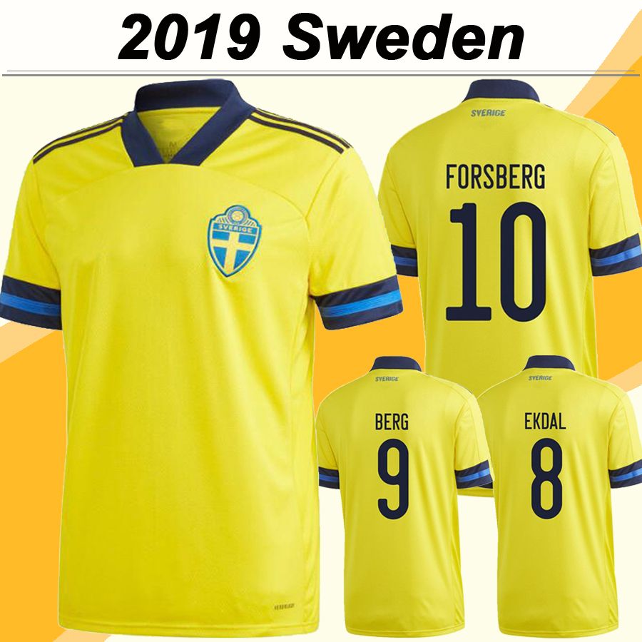 2019 2019 IBRAHIMOVIC Mens Soccer Jerseys KALLSTROM LARSSON Home Yellow