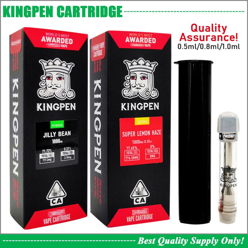 Premium 710 Kingpen Vape Cartridge New Pack Ceramic Coil 0.8ML 1.0ML