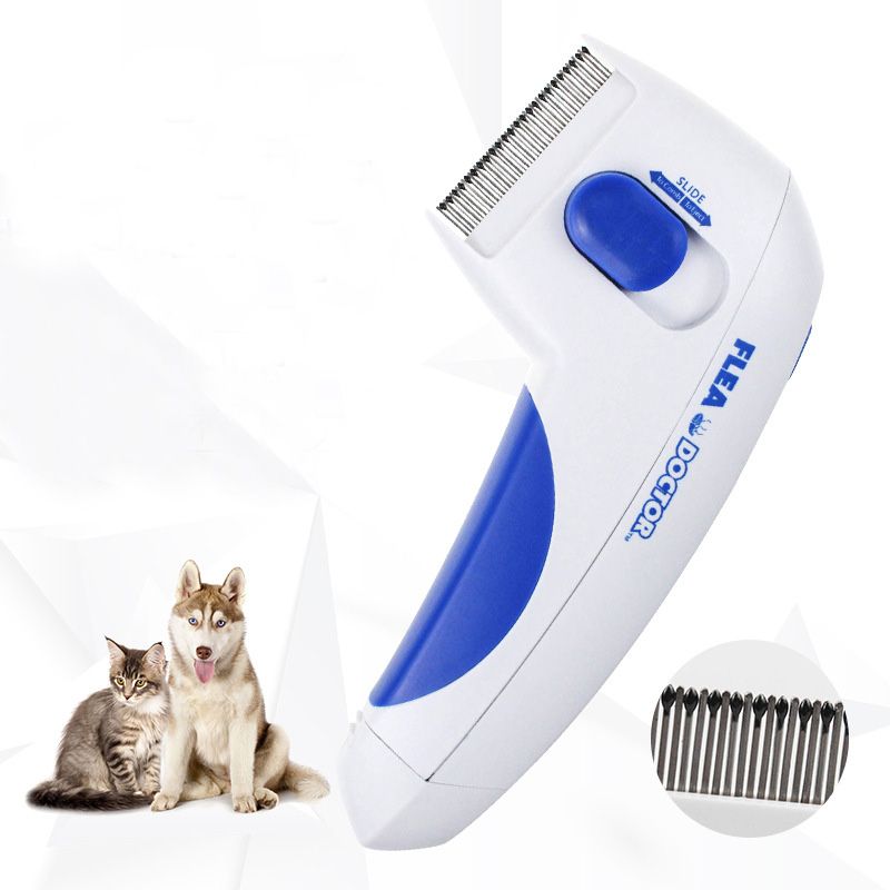 2020 Pet Electric Flea Comb Cat Dog Comb For Fleas Ticks Grooming