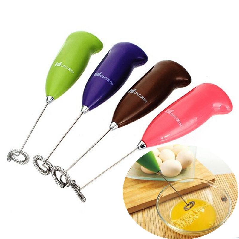 2021 Mini Handheld Stainless Steel Egg Beater Coffee Milk Frother Milk
