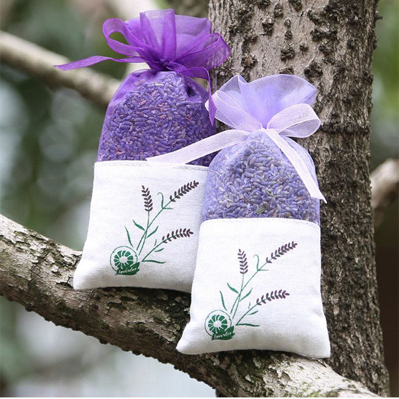 Empty Sachet Bags Portable Flower Printing Beautiful Lavender Fragrance