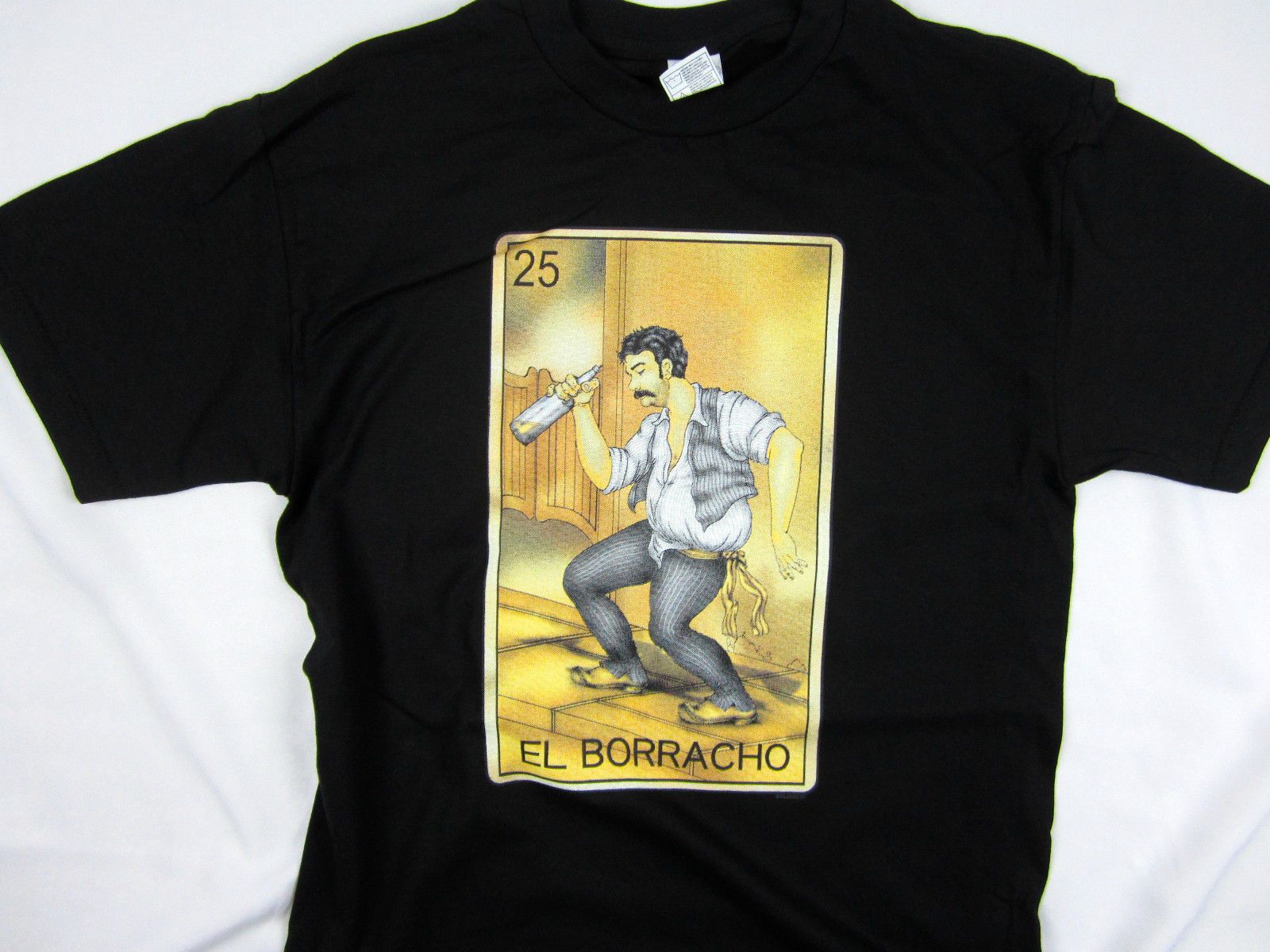 el borracho loteria drunk spanish mexico card game short sleeve