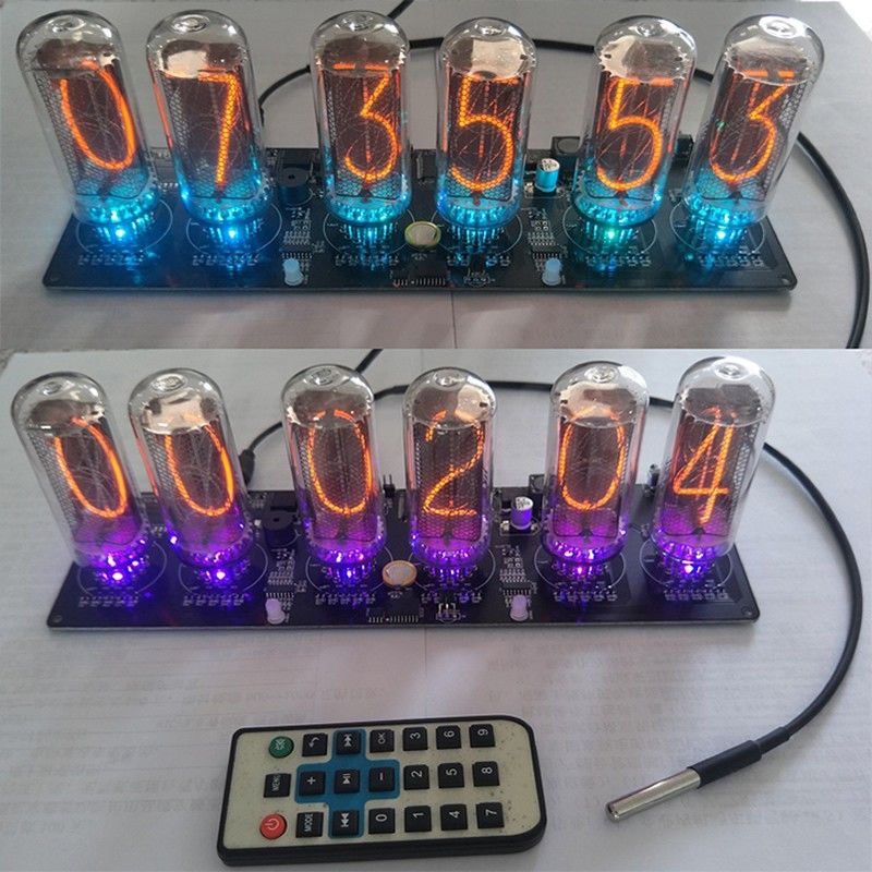 2019 A Set Electronic Clock IN 18 Glow Tube Clock DIY Kit Tube NIXIE