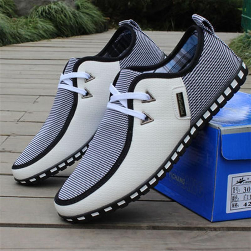 2020 As Fashion New Men Casual Shoes Lace Up Hard Wearing Male Footwear Men Summer Breathable ...