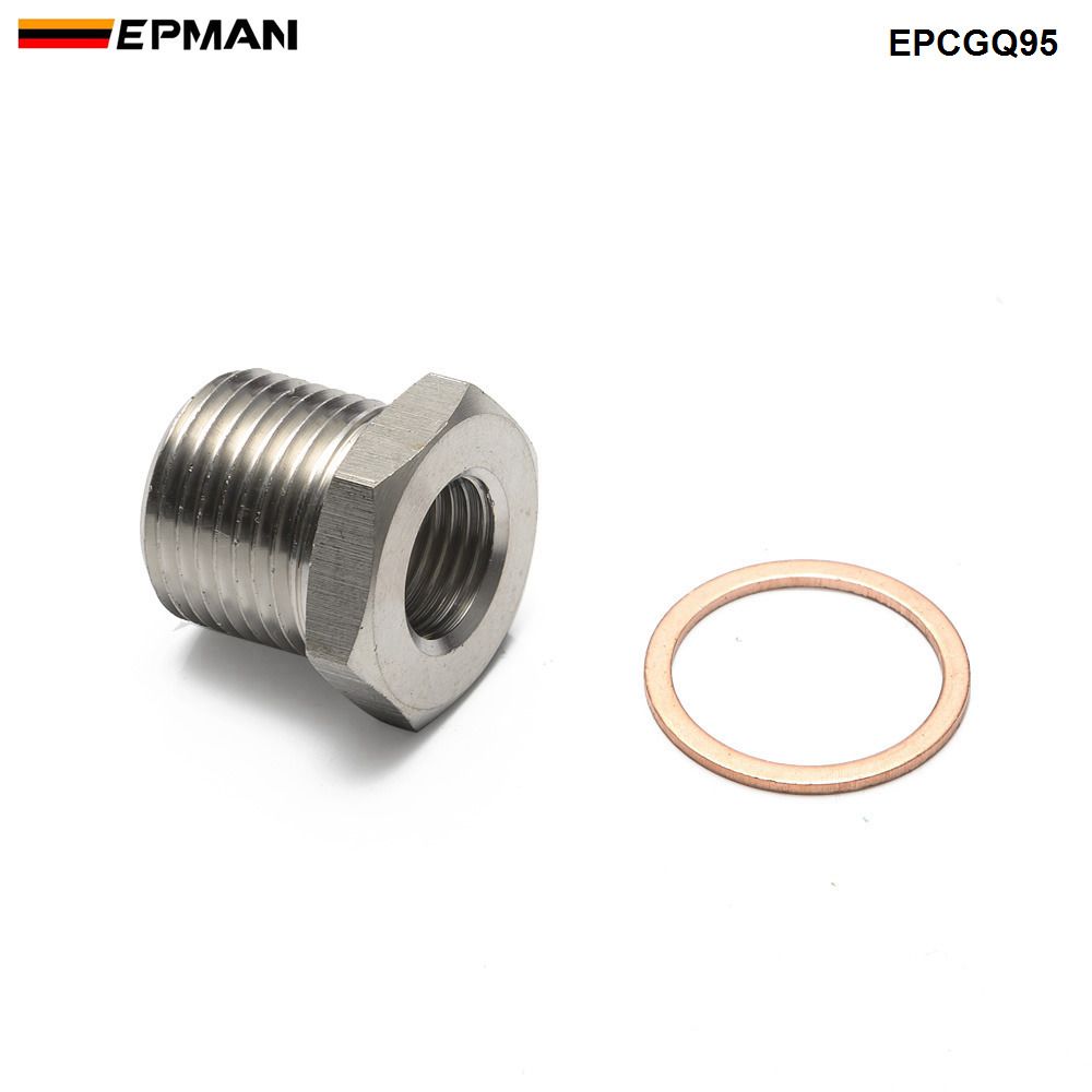 2021 EPMAN Stainless Exhaust O2 Oxygen Sensor Spacer Reducer Adapter