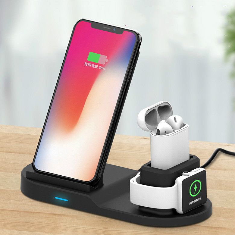 3 in 1 wireless charger Qi mobile phone watch headset multi-functional wireless charging for iphone 8 xs samsung s8 s9 apple watch 1 2 3 4