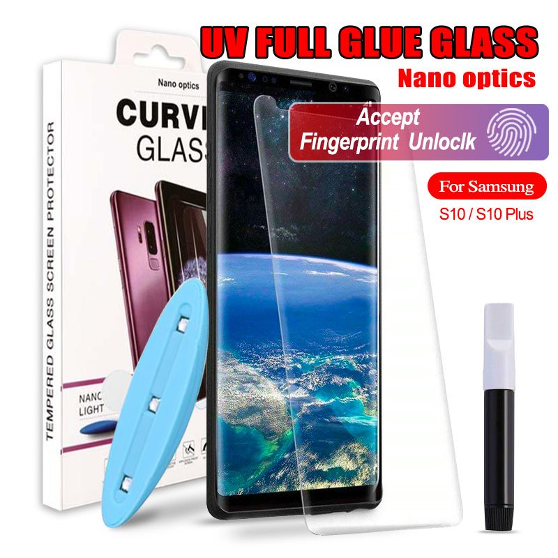 The Glue Screen Protector Glass With UV Liquid Full Adhesive For