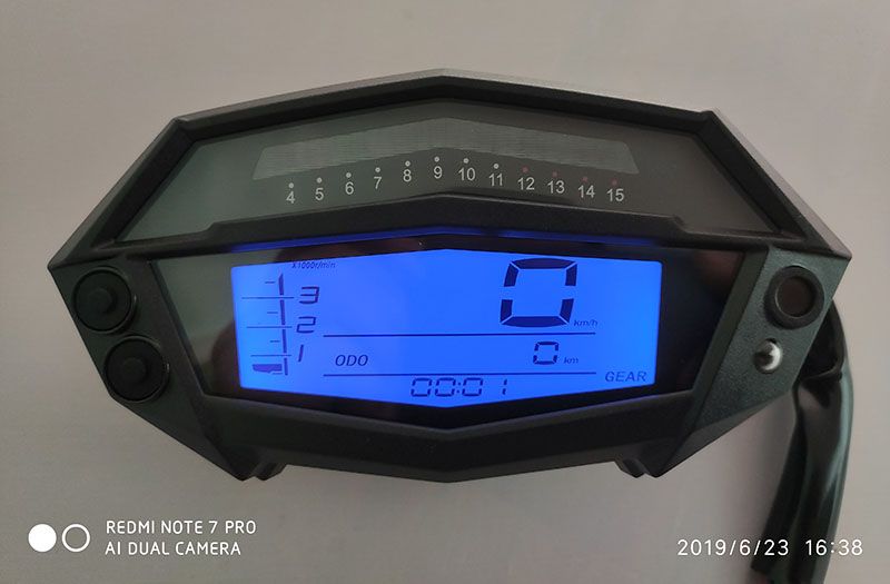 2021 TKOSM Motorcycle Speedometer Adjust 299KMP LCD Digital Speedometer ...
