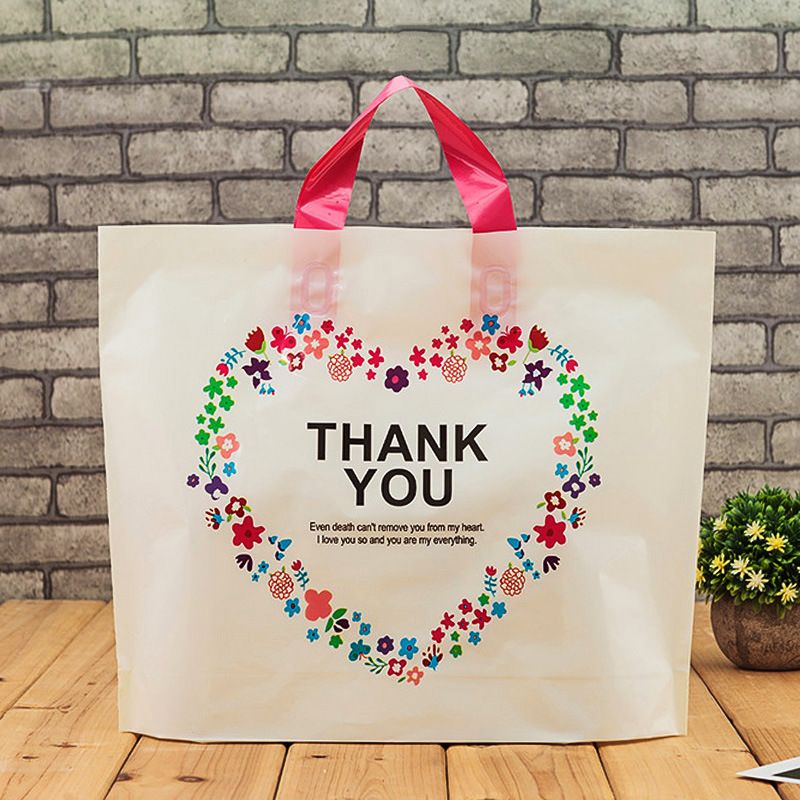 2020 Plastic Shopping Gift Bags Thickened Handle Clothing Storage