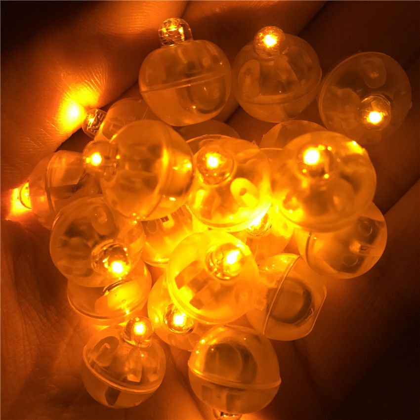 Round Ball Led Balloon Lights Mini Flash Lamps For Lantern Christmas