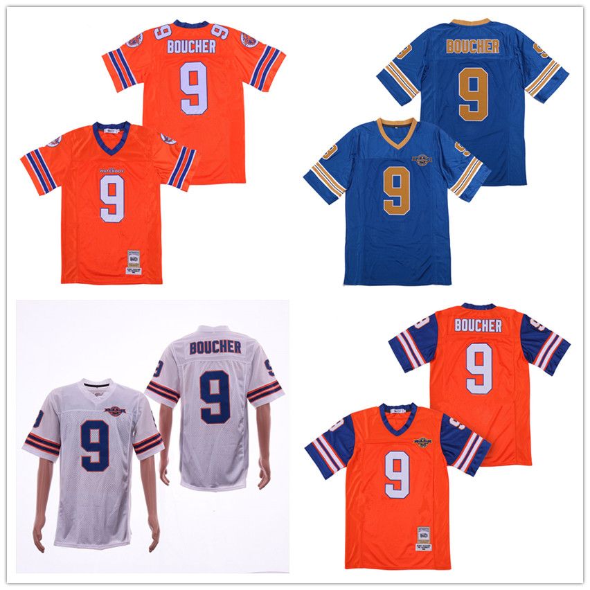 2020 Movie Jersey Men'S The Waterboy Adam Sandler 9 Bobby Boucher