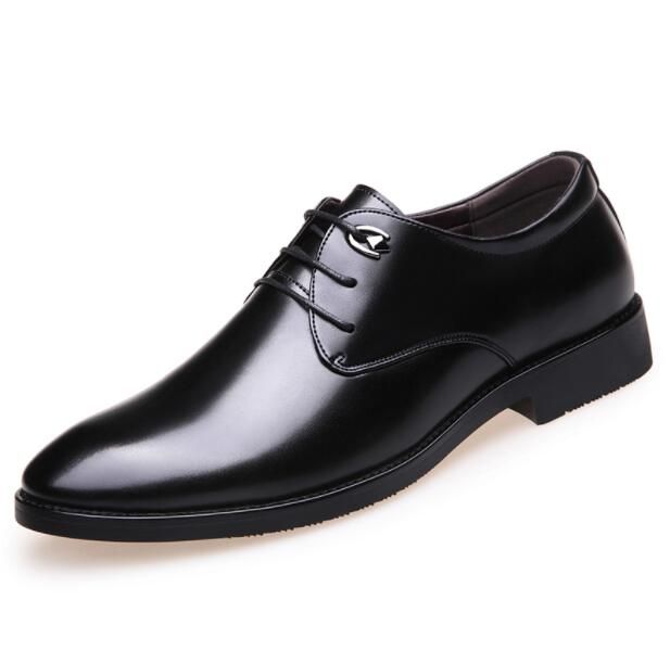 Hot Sale Lowest Price 2019 Black Patent Leather Shoes Men Pointed Toe ...