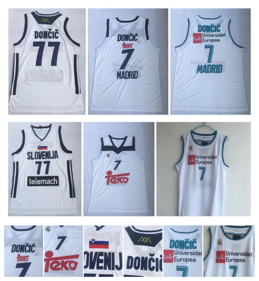 2021 2019 Slovenia 77 Doncic Stitched College Sport Jersey ...