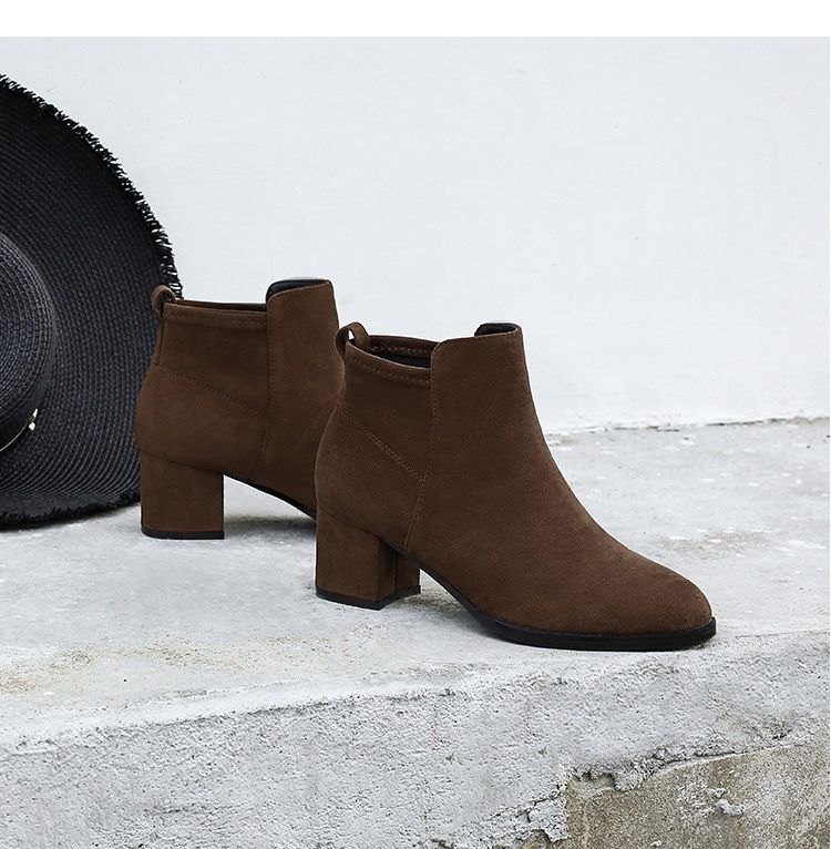 suede slipper boots ladies