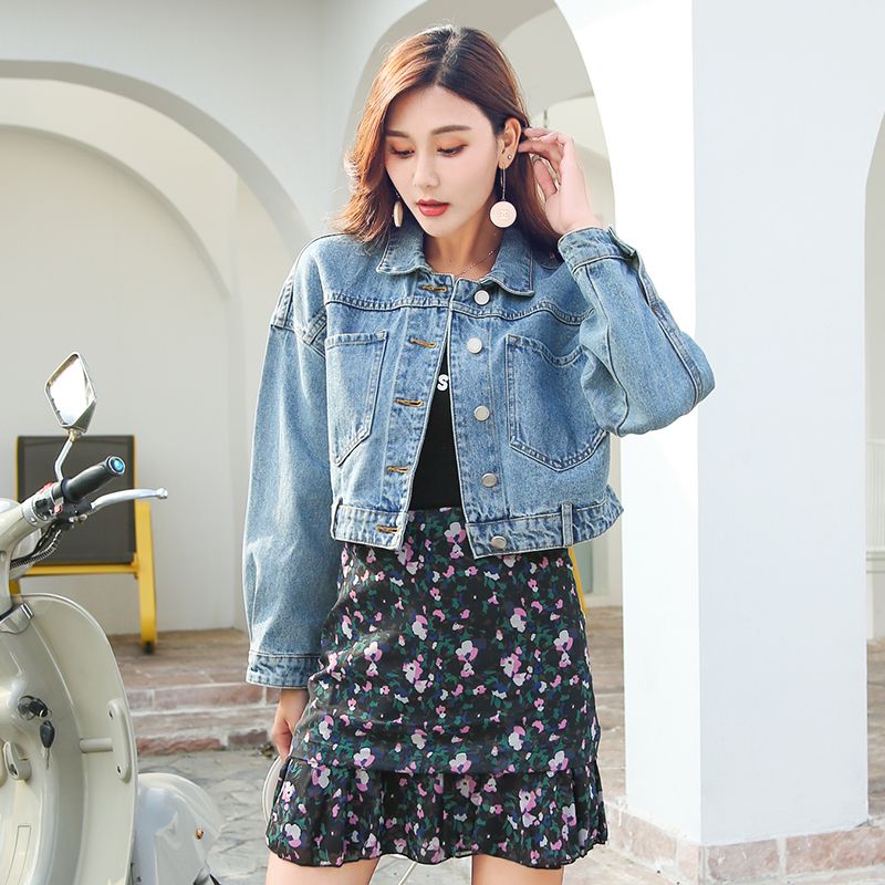 short jeans jacket for girl