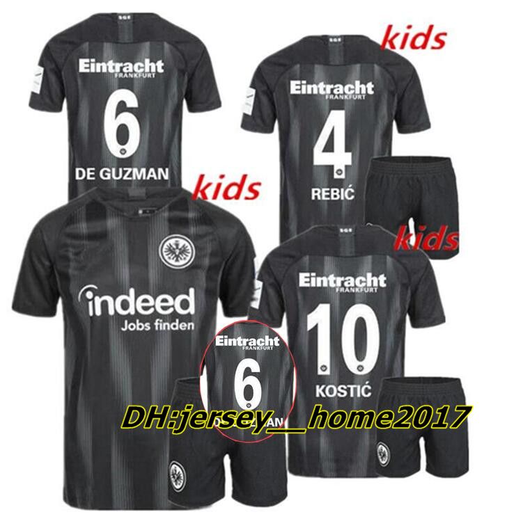 2019 Kids Kit 18 19 Eintracht Frankfurt Soccer Jersey Home ...