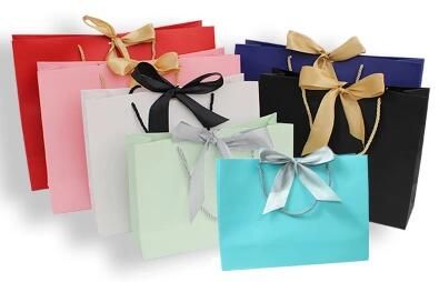 white paper bag with