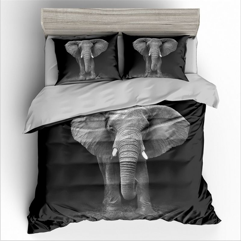 3d Print Elephant Bedding 3 Piece Duvet Cover With Pillow Case Us Twin Full Queen King Home Decorating Comforter Sets