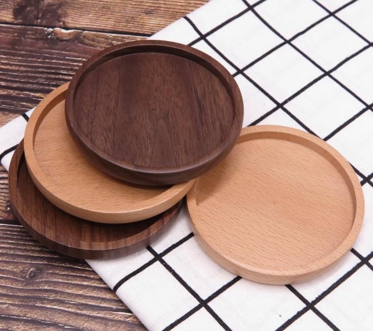 2021 Table Mats And Coasters Personalized Laser Engrave Round Wooden