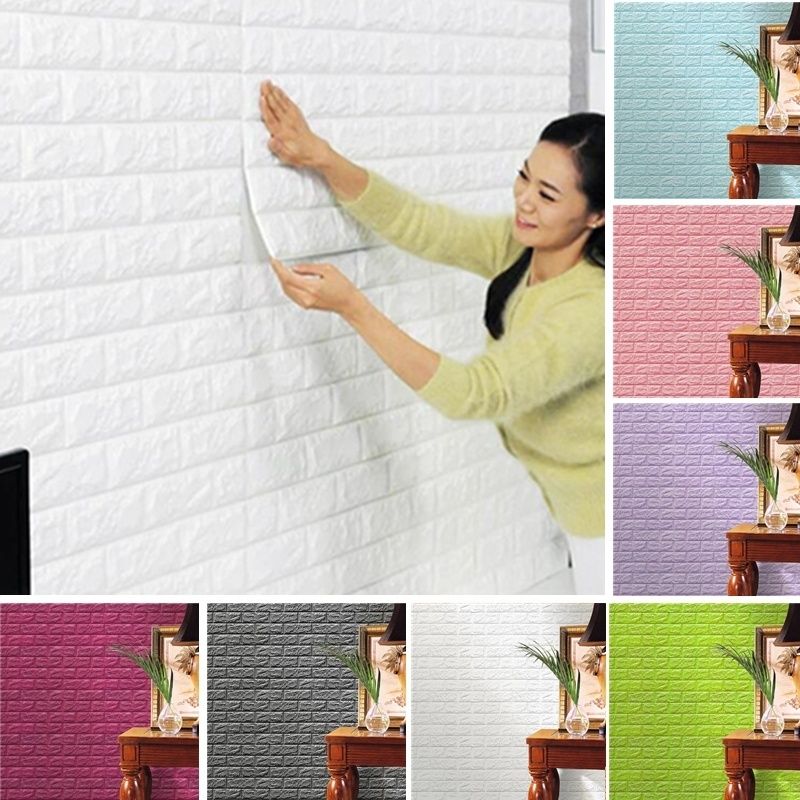 Creative 3D  Wallpaper  PE  Foam  DIY Wall Stickers Home 