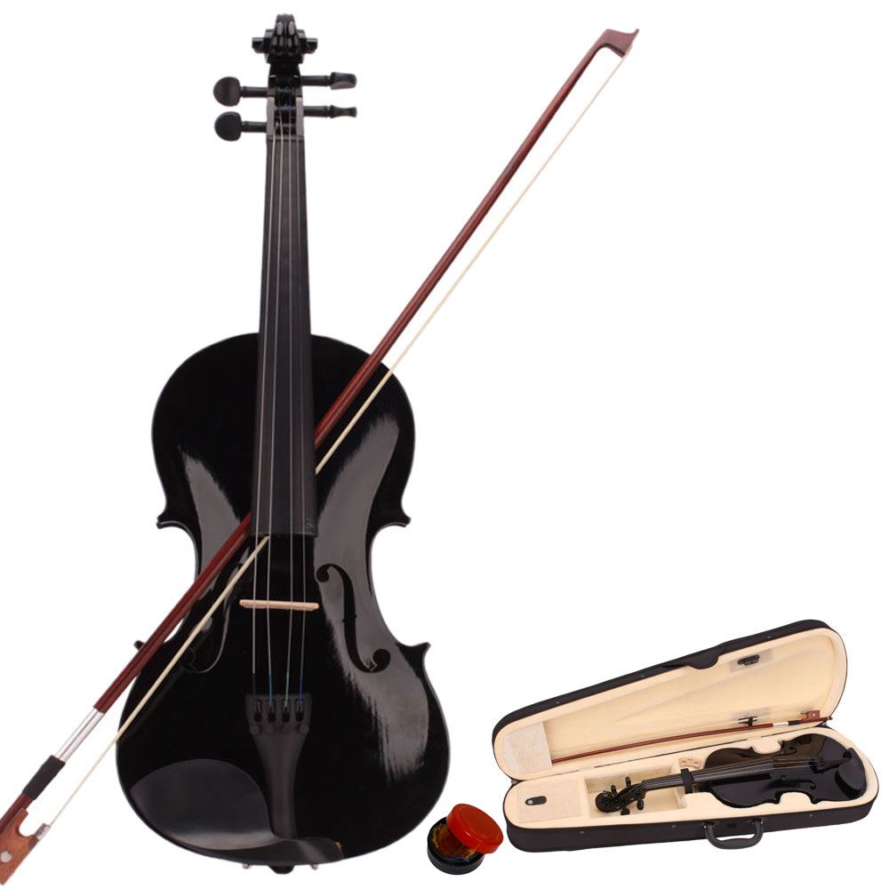 2020 Acoustic Violin 4/4 Full Size With Case And Bow Rosin Set 4
