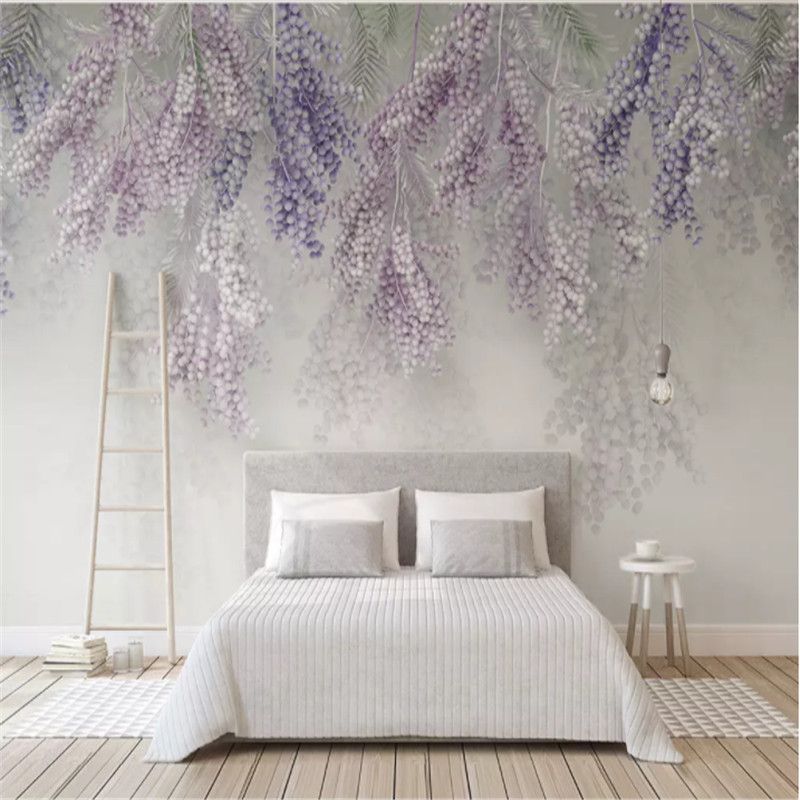 Benutzerdefinierte wandbild lila obst 3d fototapete lavendel wandbild tapete für wohnzimmer schlafzimmer tapeten wohnkultur papel de parede Benutzerdefinierte wandbild lila obst 3d fototapete lavendel wandbild tapete für wohnzimmer schlafzimmer tapeten wohnkultur papel de parede