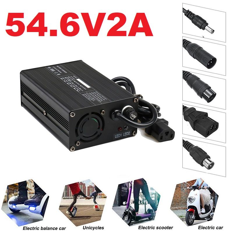 120W 54.6V2A Ebike Charger For 13S 48V6AH 8AH 10AH 12AH 14AH 16AH Li