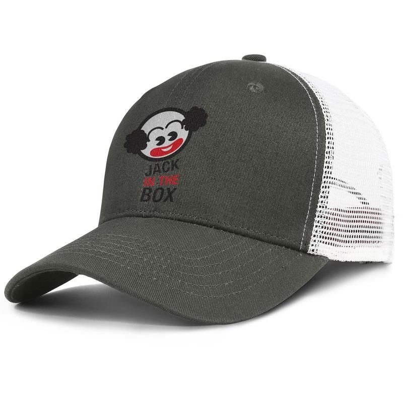 Jack In The Box Logo Emblema Hombres Chicos Deporte Gorra De Béisbol Impresión Ajustable Gorra De Baile Personalizada Hip Hop Gorra Gorras De Malla De