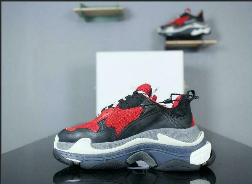 Green Most Comfortable High Top Triple S Vintage Running Shoes