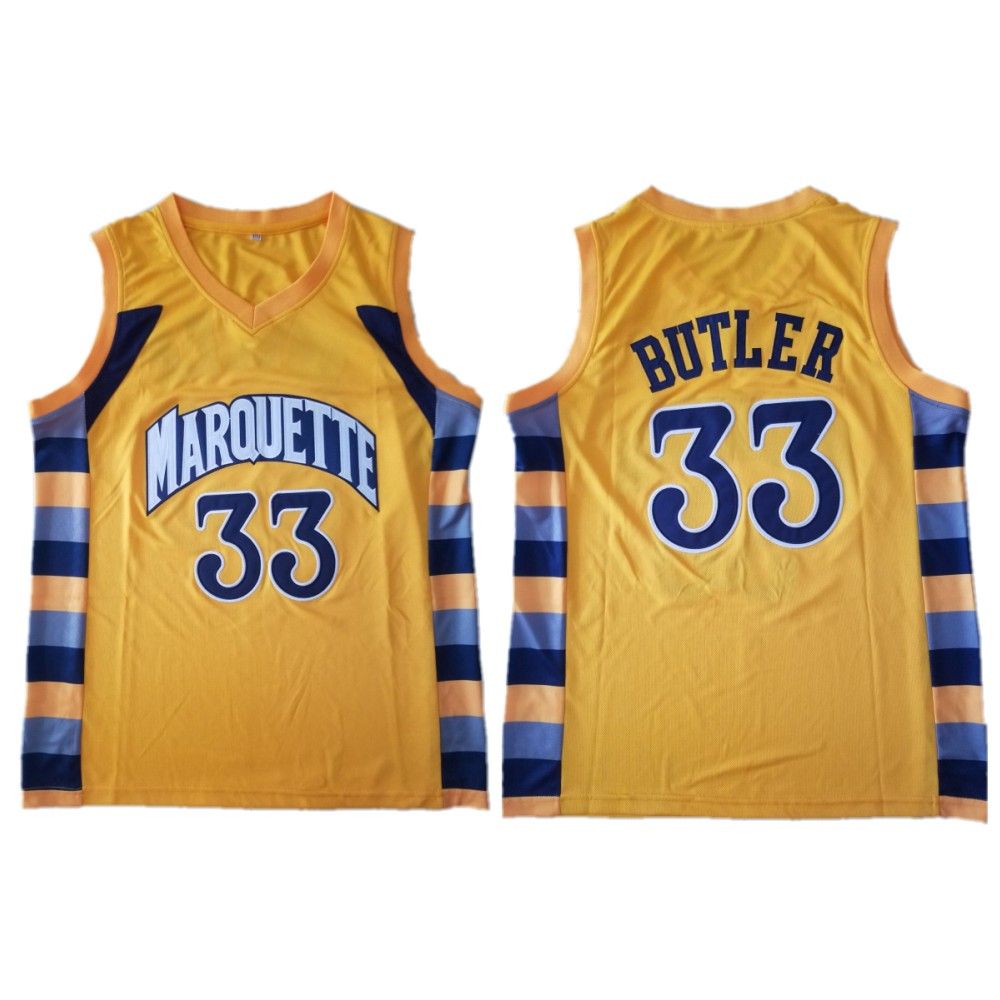 2020 Marquette Golden Eagles 33 Jimmy Butler Basketball Shirt Mens