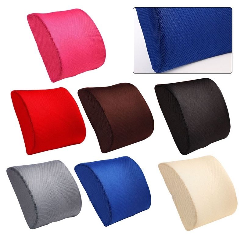 Memory Foam Lumbar Cushion Lower Back Support Pillow Posture Correcting Car Seat Home Office Chair C19041201