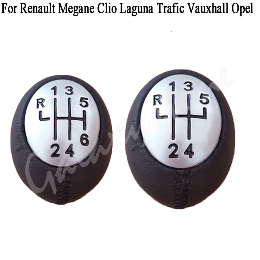 5Speed 6 Speed + R Car Gear Shift Knob For Renault Megane Clio Laguna