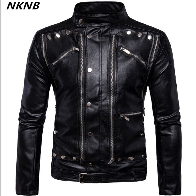 Big Size 5xl Men Leather Jackets Europe And America Top Quality Slim Motorcycle Youth Popular Er Jacket