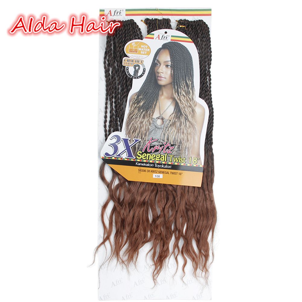 Synthetic Crochet Senegalese Twist Braid For Hair Extension Cheap